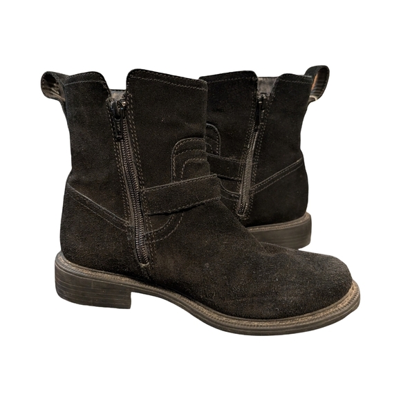 Cougar Suede Women's Waterproof Engineer Boots With Buckle, Size 7 - Picture 4 of 6